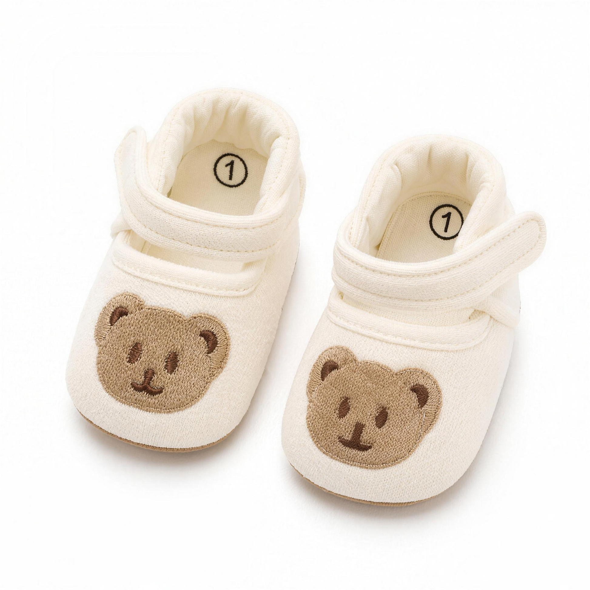 Bear Face Baby Shoes - professional studio photo