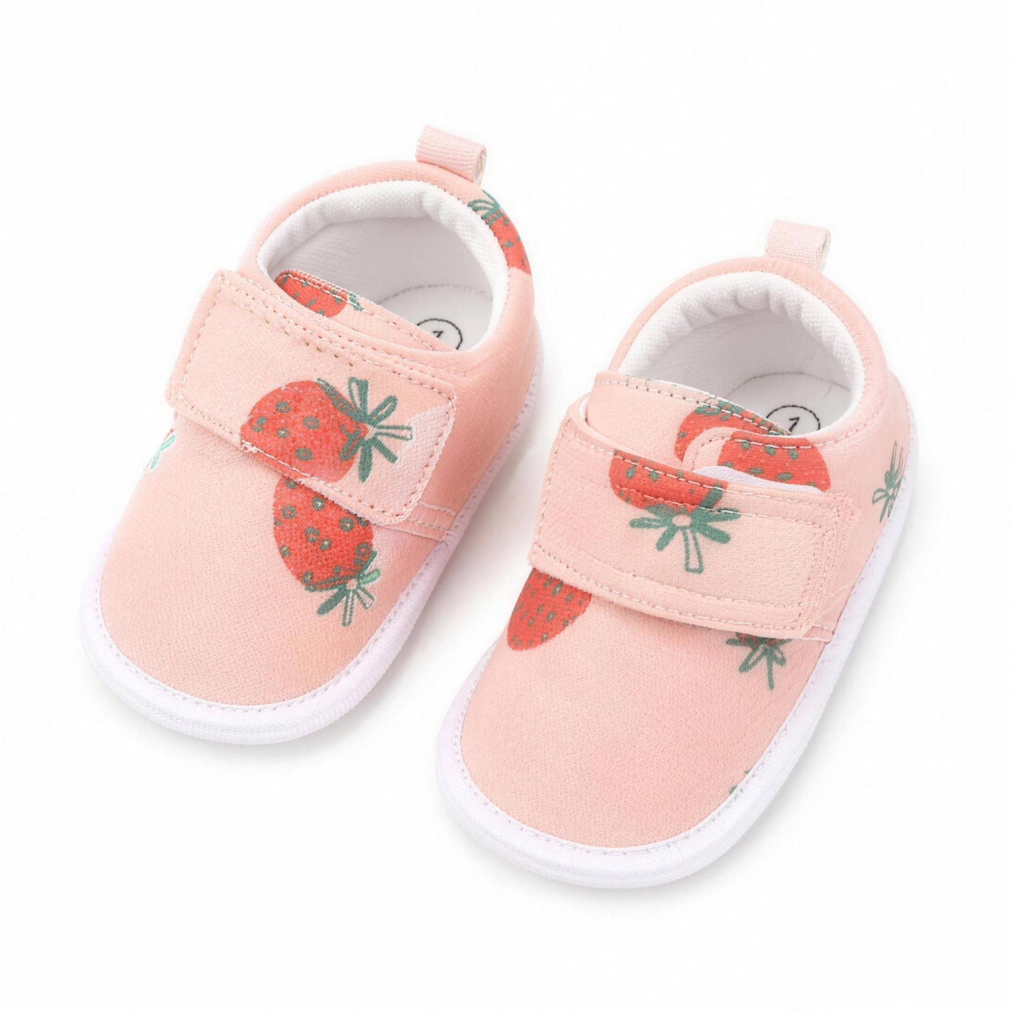 Strawberry Print Sneakers - professional studio photo
