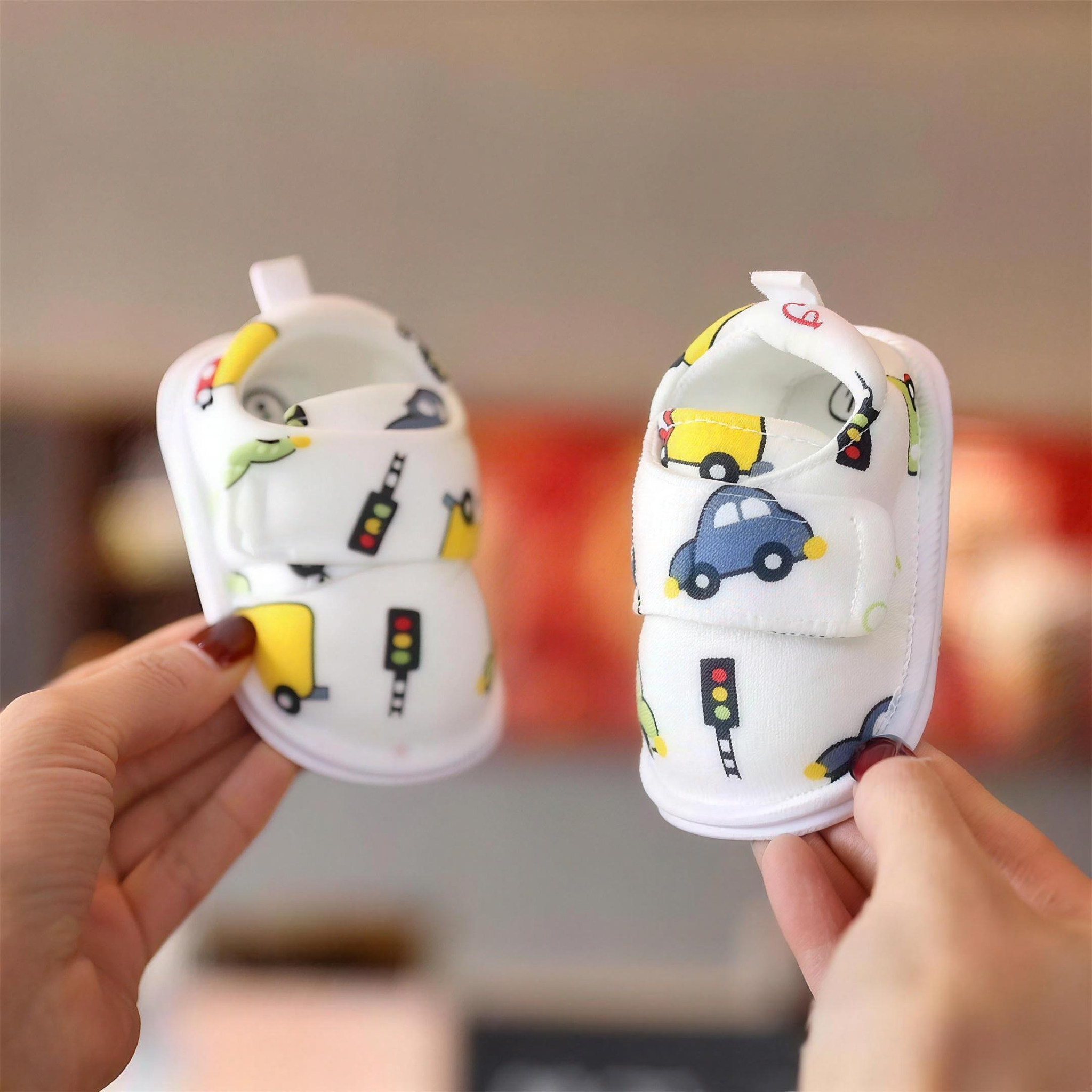 Car Print Baby Sneakers - lifestyle photo