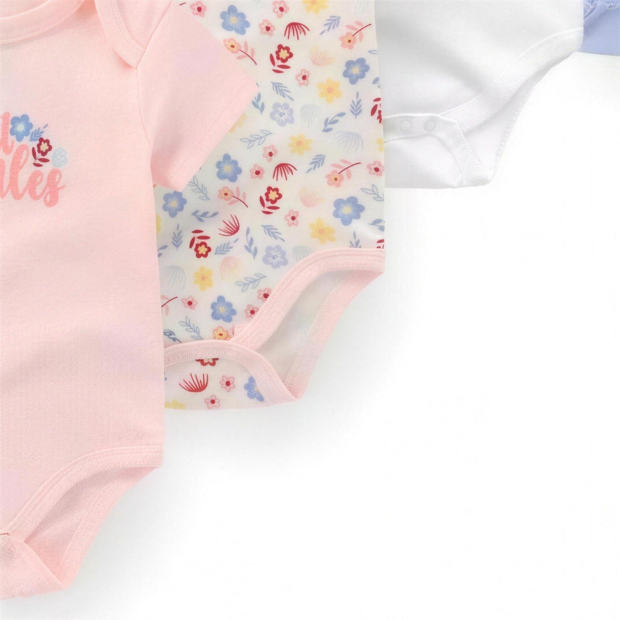 All Smiles Bodysuit Set - fabric and print detail