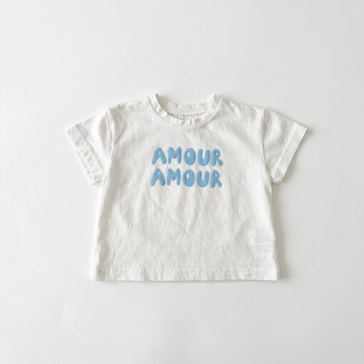 Amour Amour Tee - White - toddler graphic t-shirt