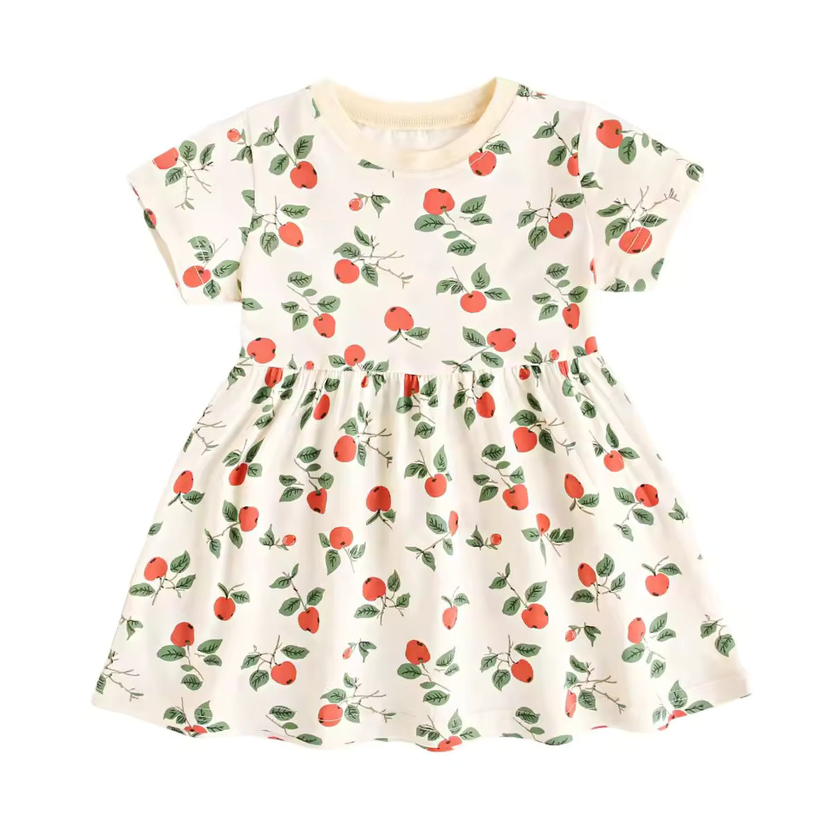 Apple Print Dress