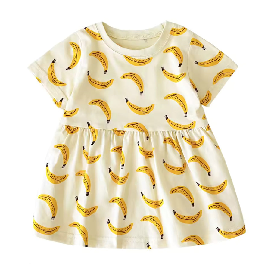 Banana Print Dress