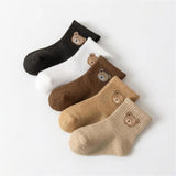 Bear Face Ankle Socks