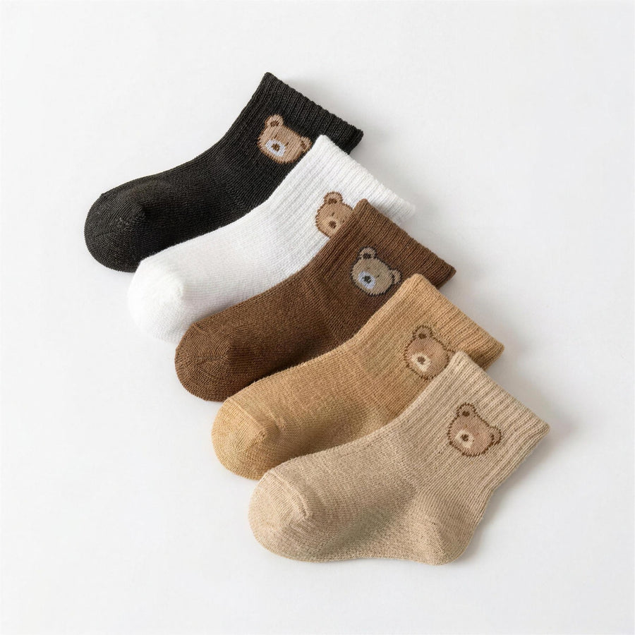 Bear Face Ankle Socks