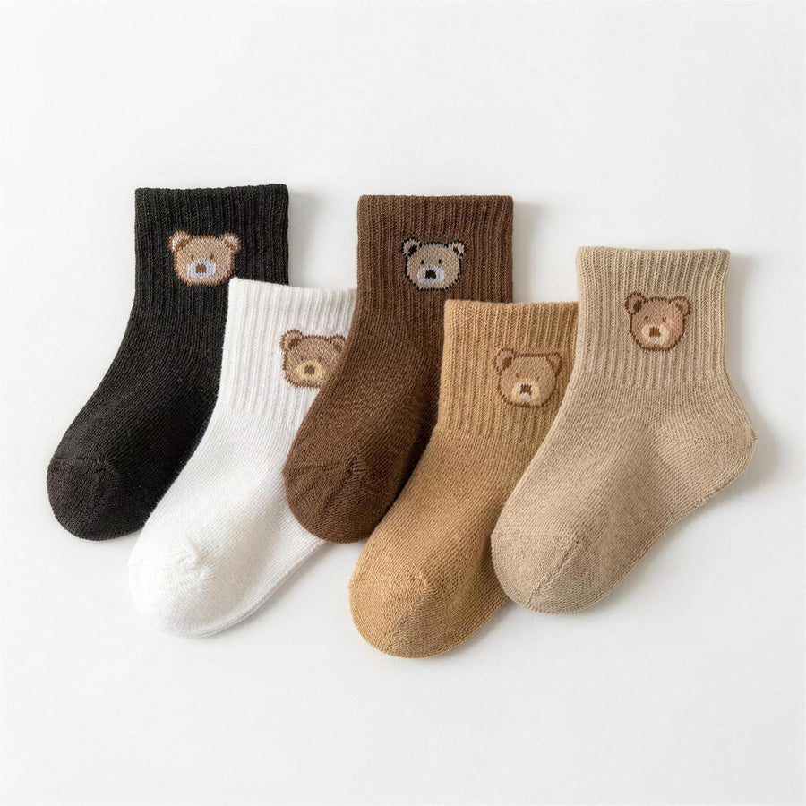 Bear Face Ankle Socks