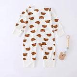 Bear Print Bamboo Romper