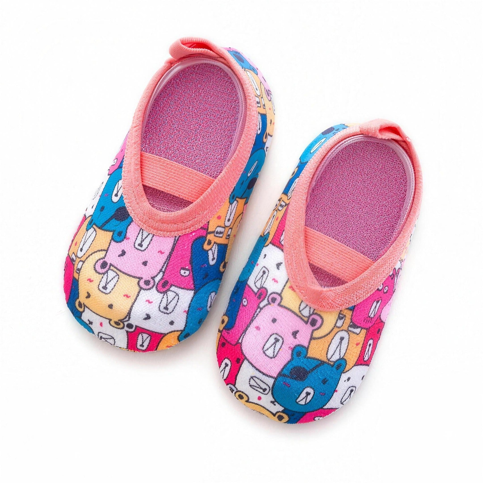 Aqua Water Shoes - Bear Face Print