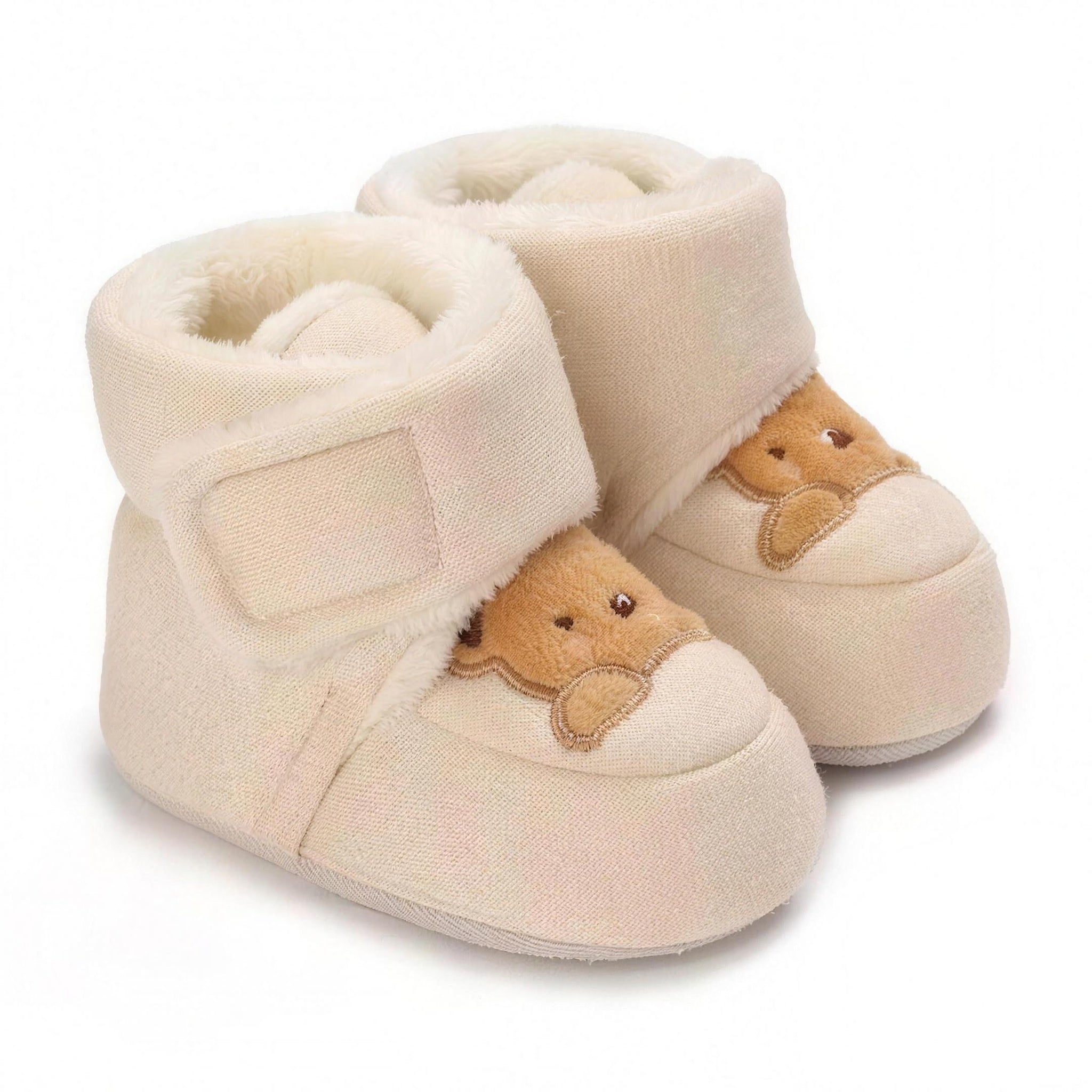 Cartoon Patch Booties - Bear Patch