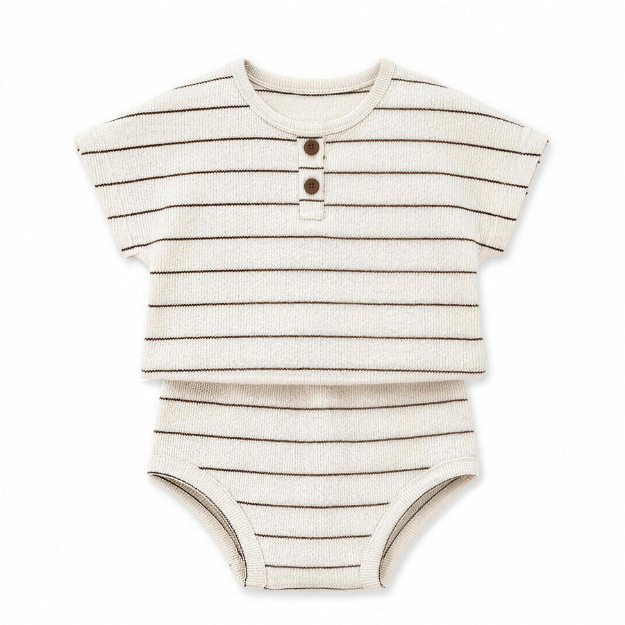 Striped Henley Set