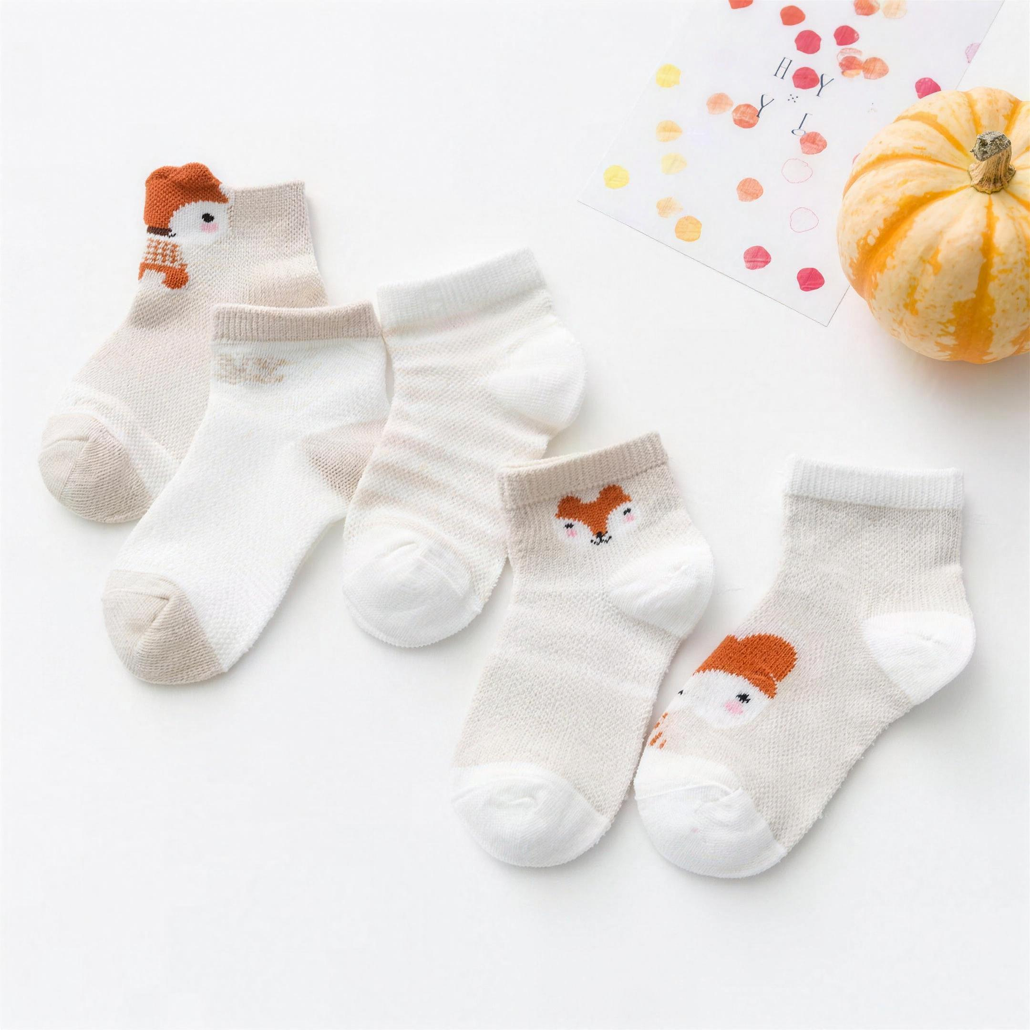 Autumn Fox Sock Set - lifestyle photo