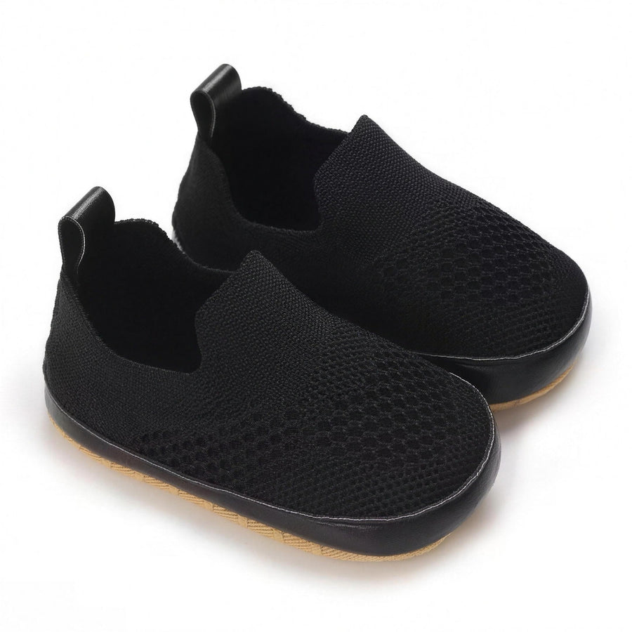 Black Knit Slip-On