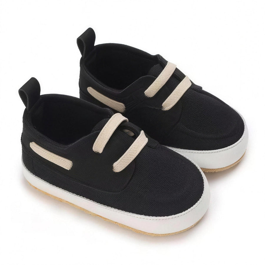 Black Lace-Up Sneaker