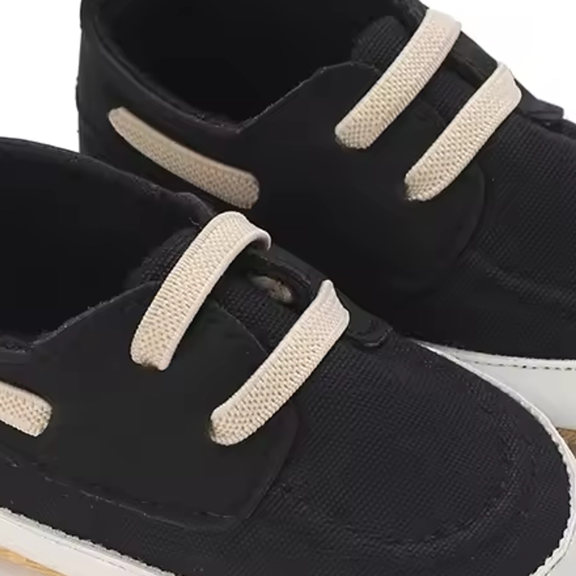 Black Lace-Up Sneaker - detail view