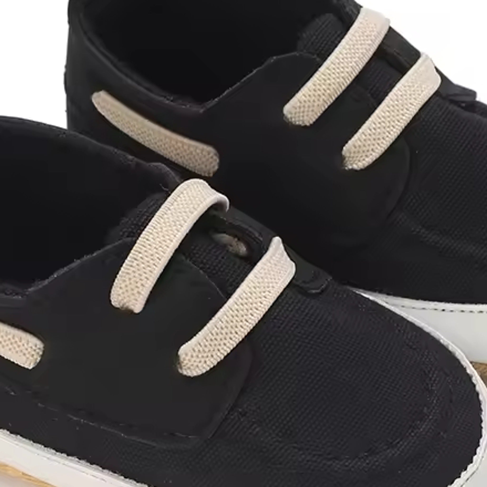 Black Lace-Up Sneaker - detail view