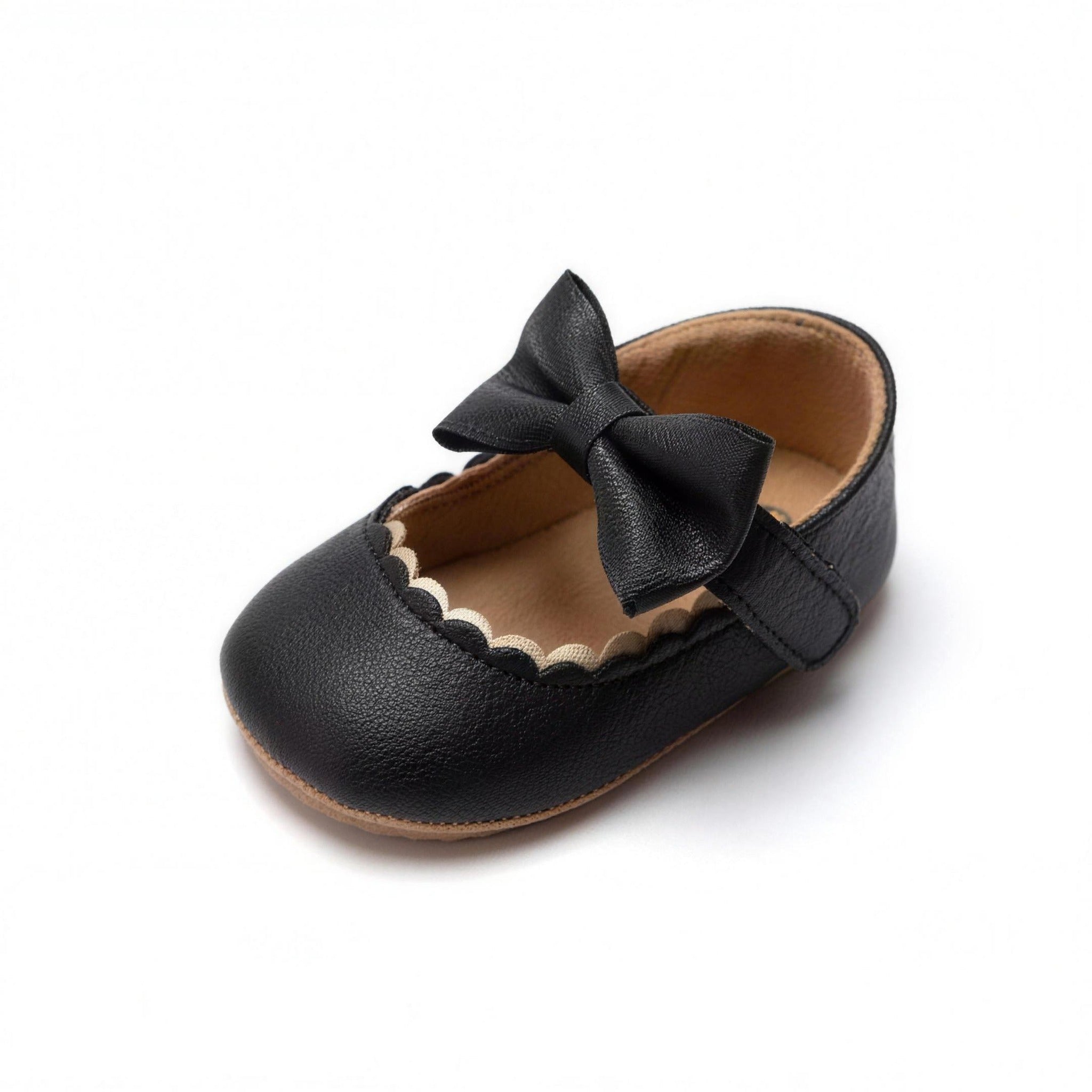Princess Bow Mary Jane - Black - professional product photo on white background