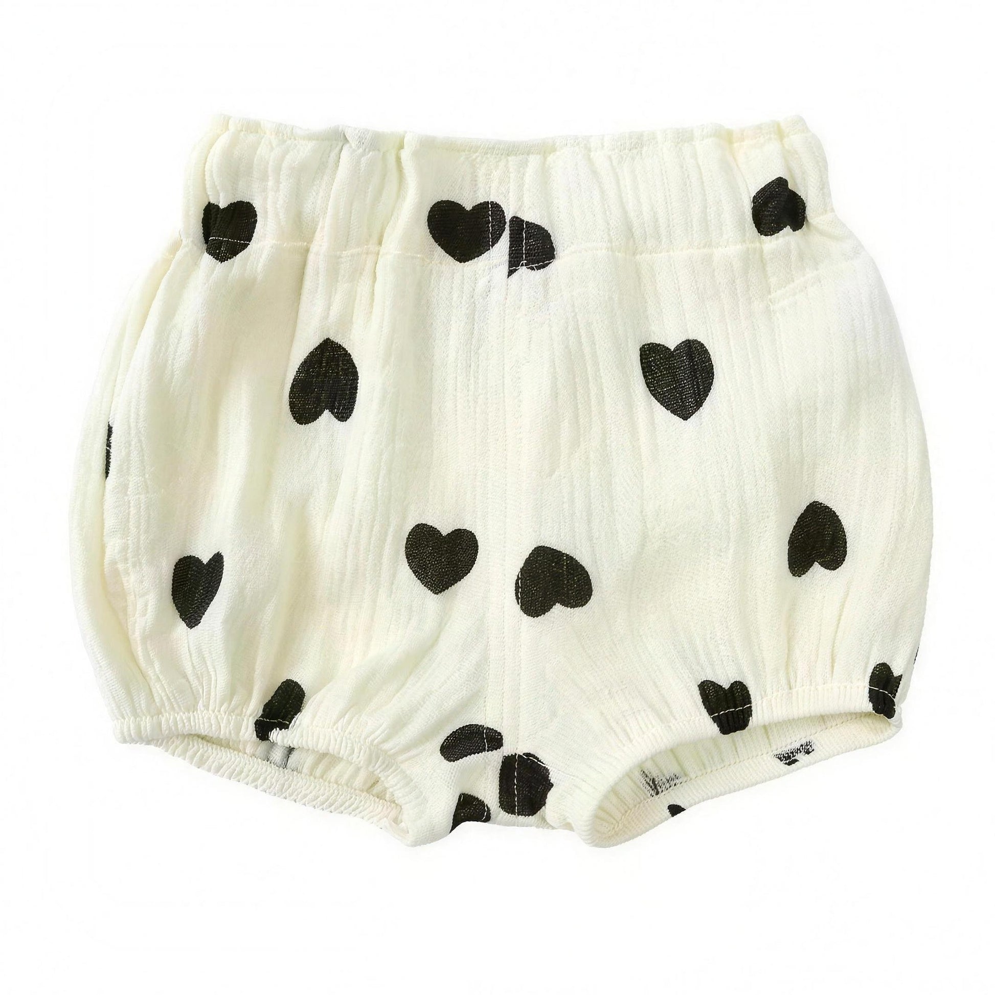 Black Heart Bloomer Shorts, professional studio photo