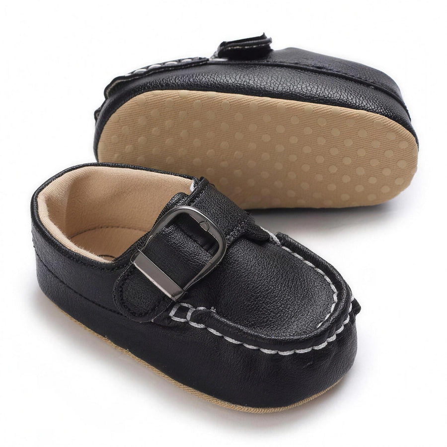 Black Buckle Loafer