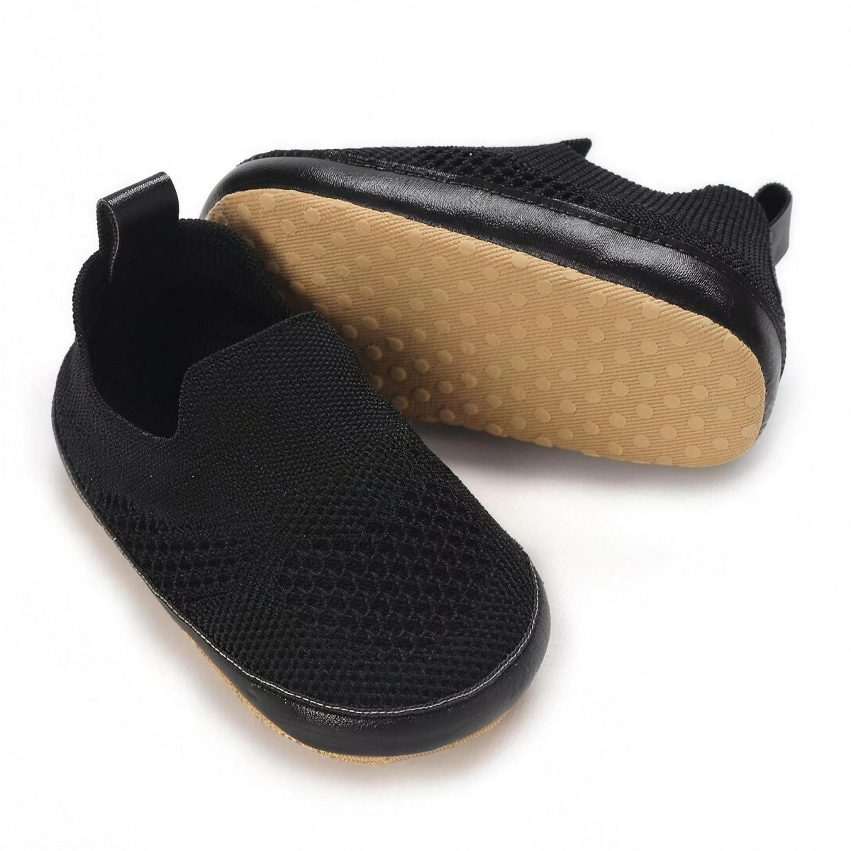 Black Knit Slip-On - detail view