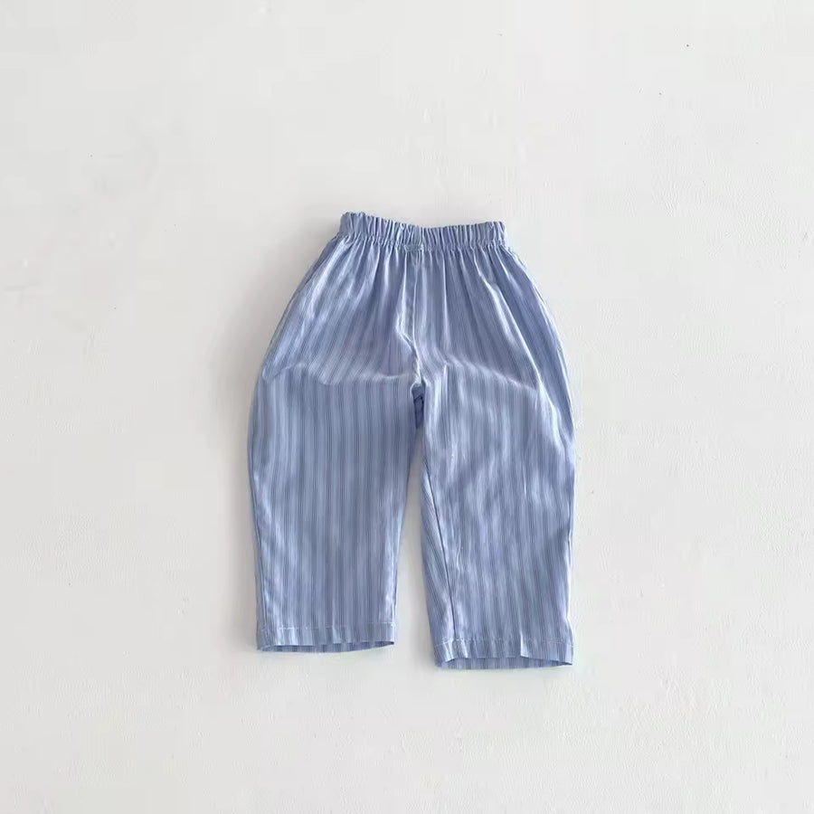 Blue Stripe Summer Pants