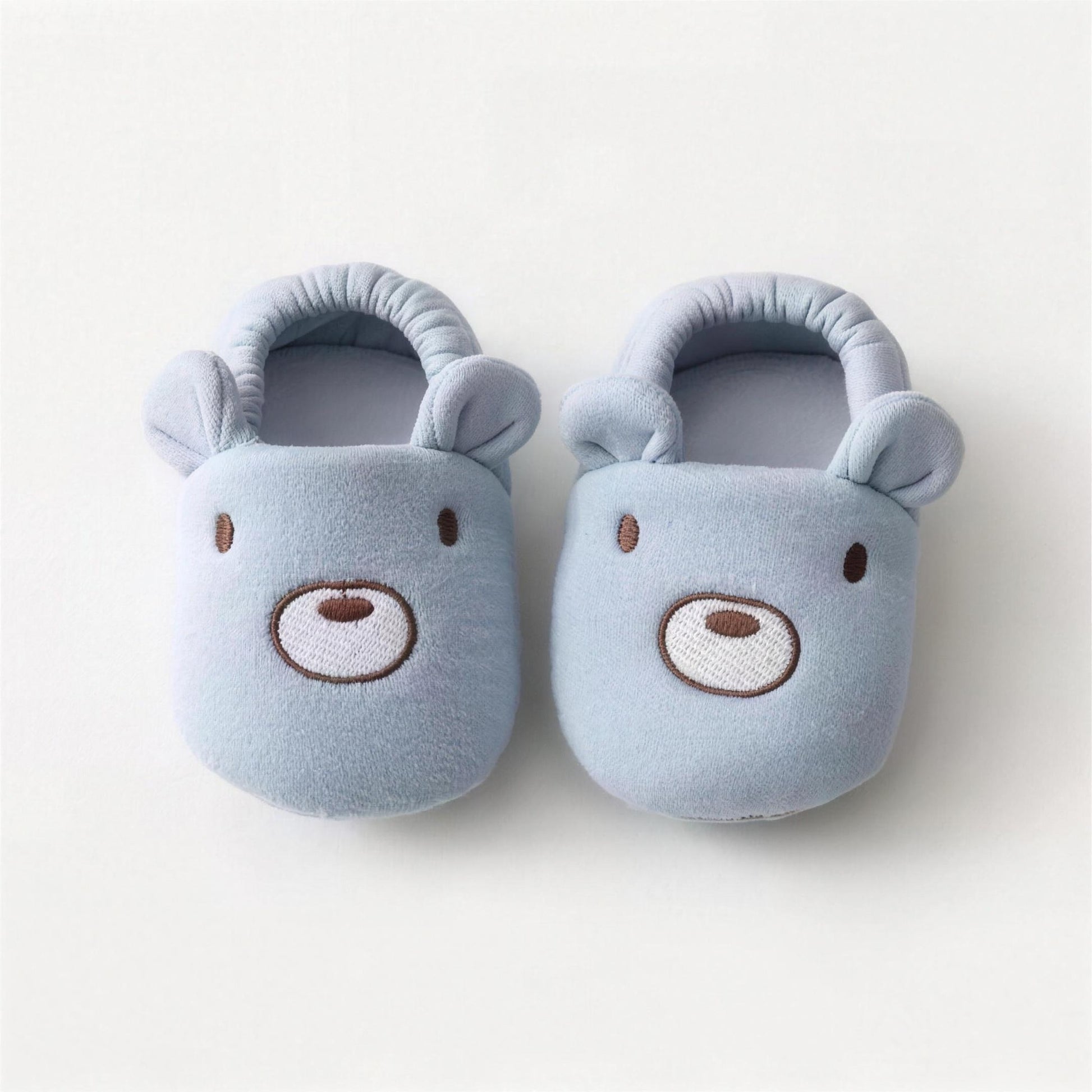 Sleepy Animal Booties - Blue Bear