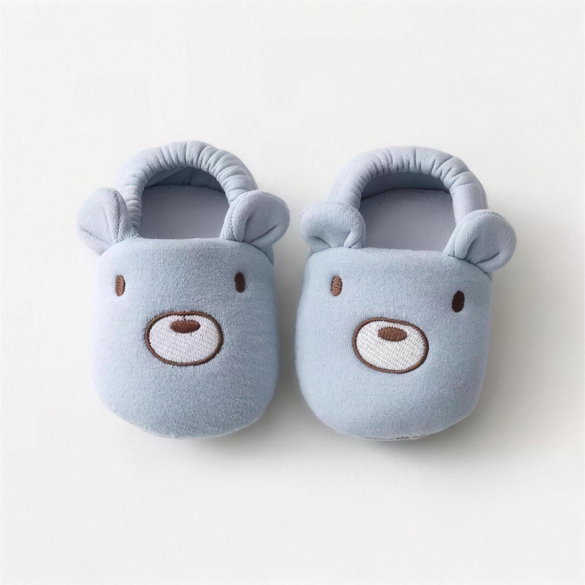 Sleepy Animal Booties - Blue Bear