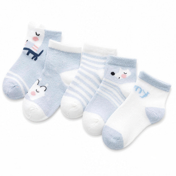 Blue Bunny Pals Sock Set - professional studio photo