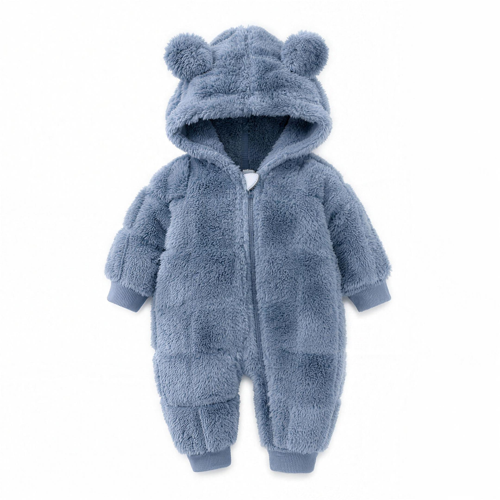 Sherpa Bear Snowsuit - Blue - professional studio photo