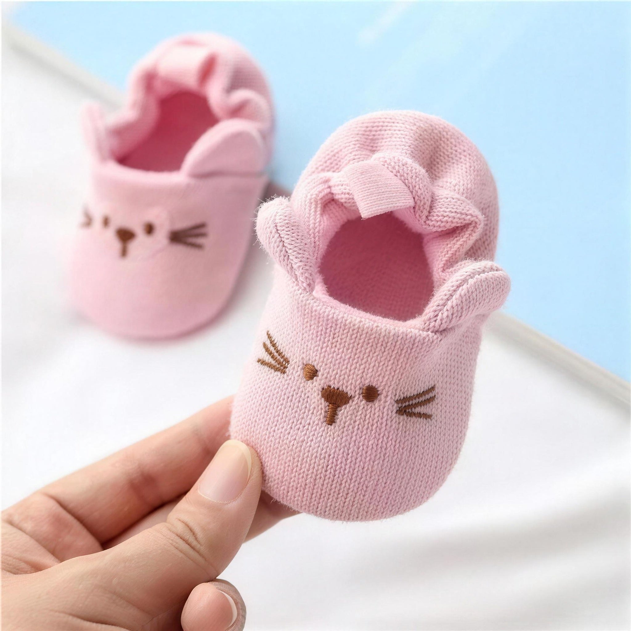 Kitty Ear Knit Booties - additional photo