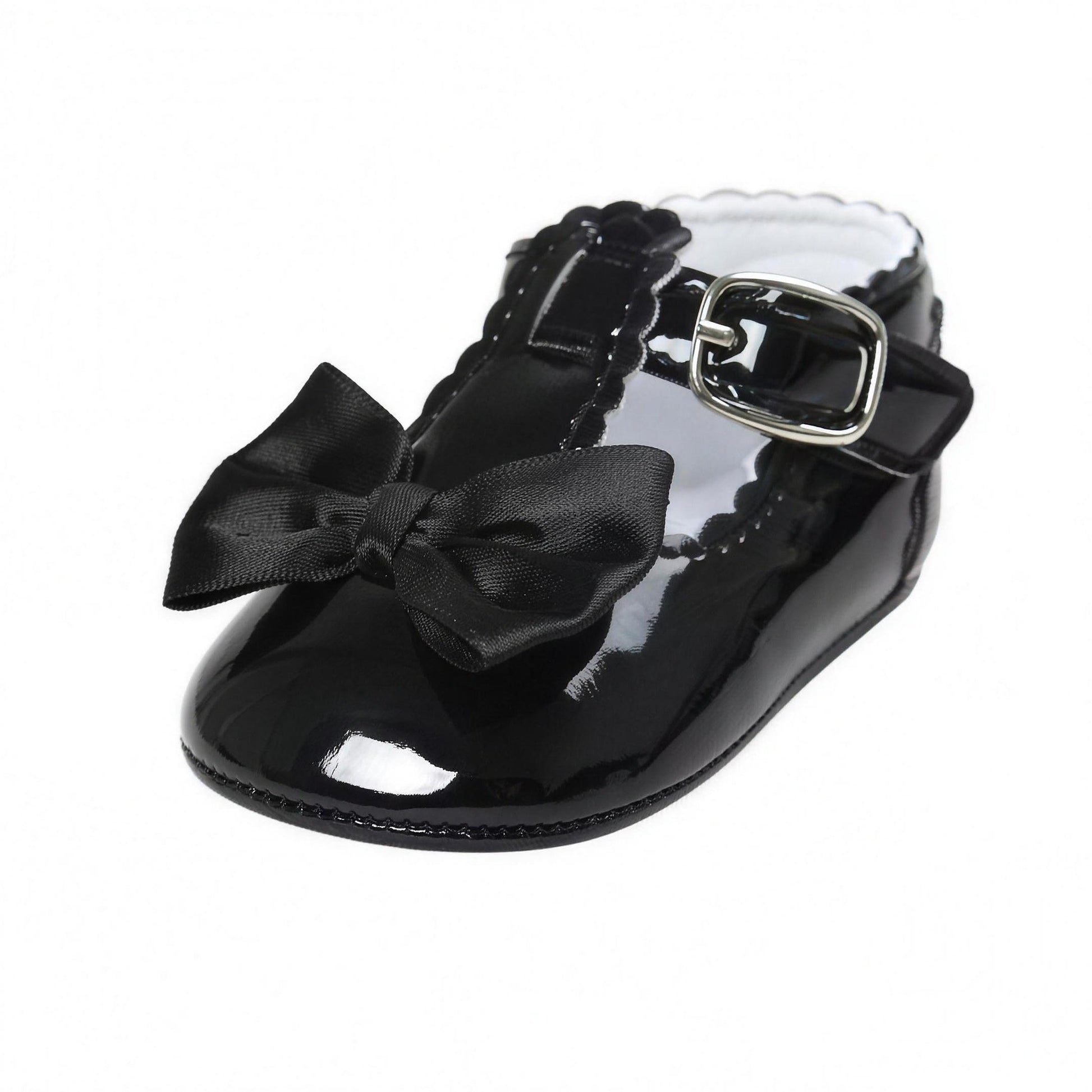Bow Buckle Mary Jane - Black