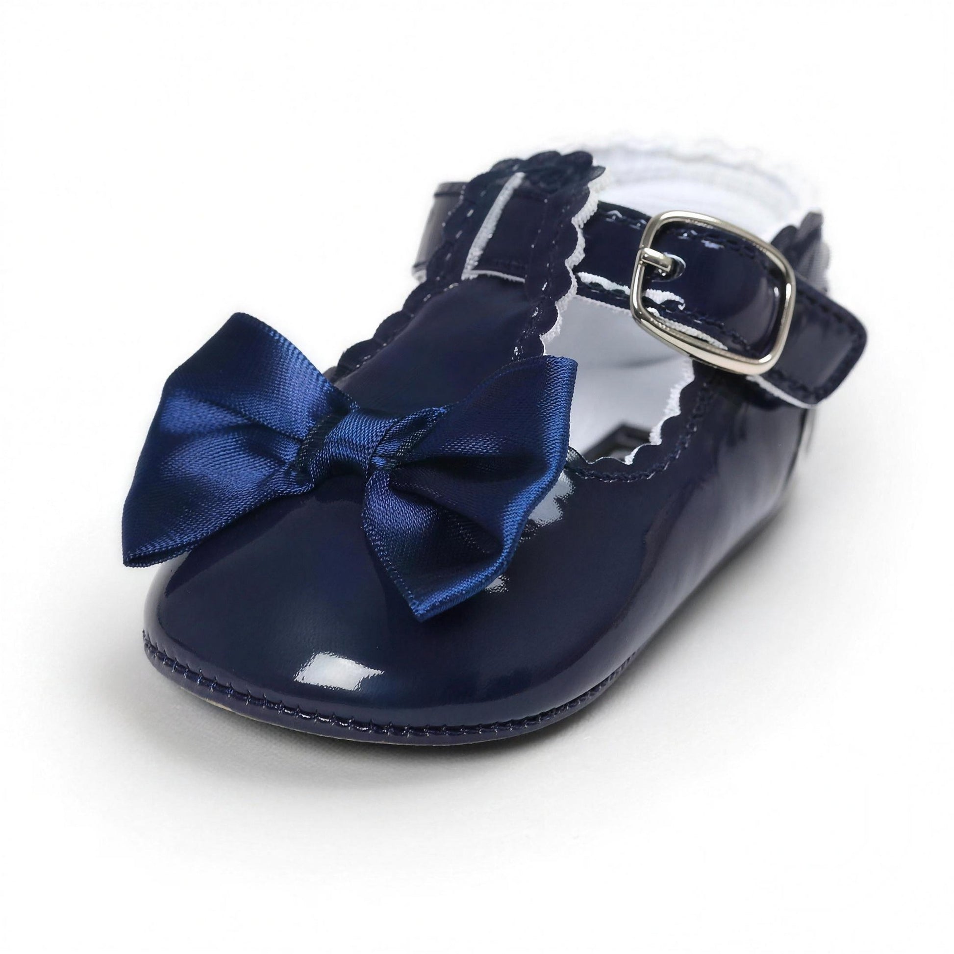 Bow Buckle Mary Jane - Navy