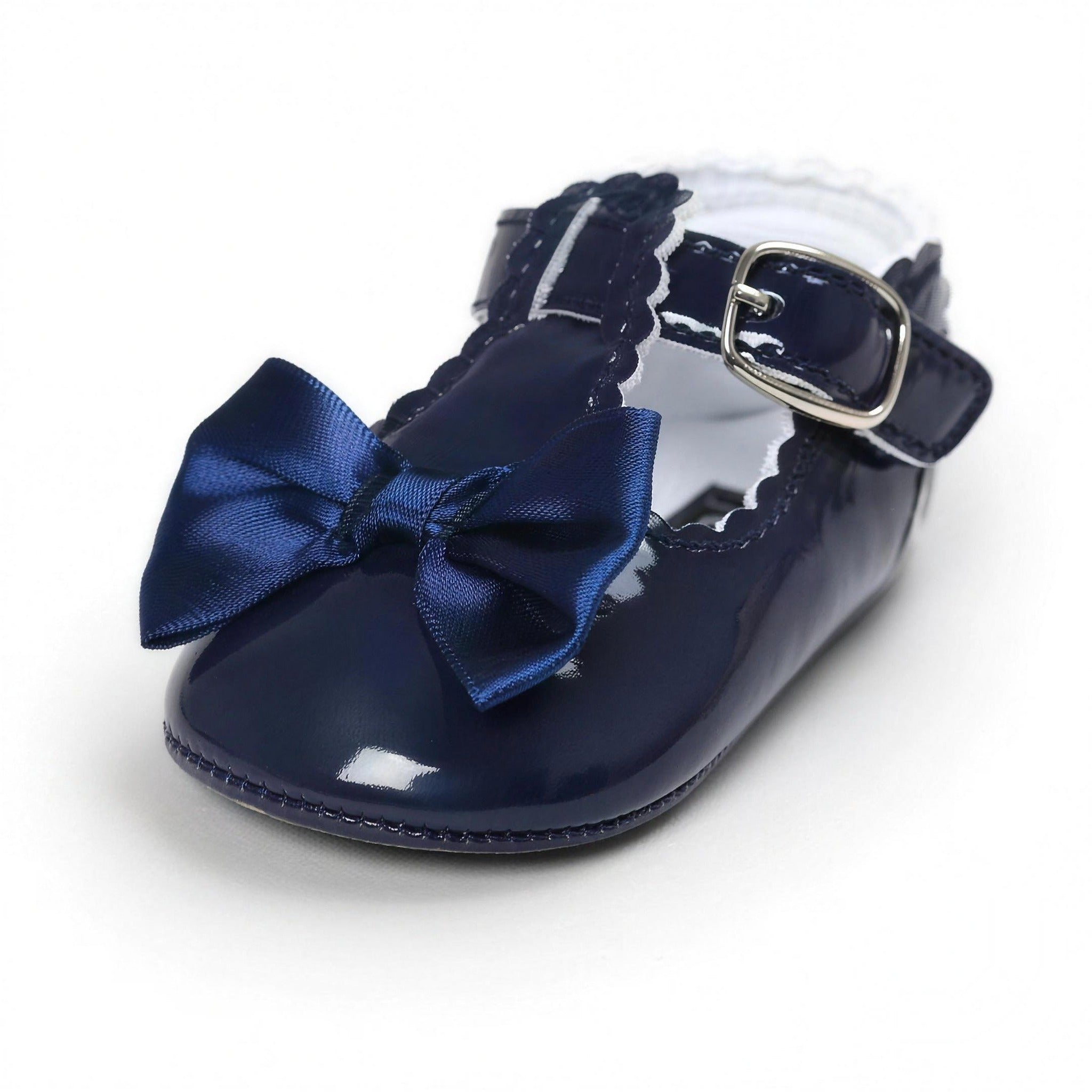 Bow Buckle Mary Jane - Navy