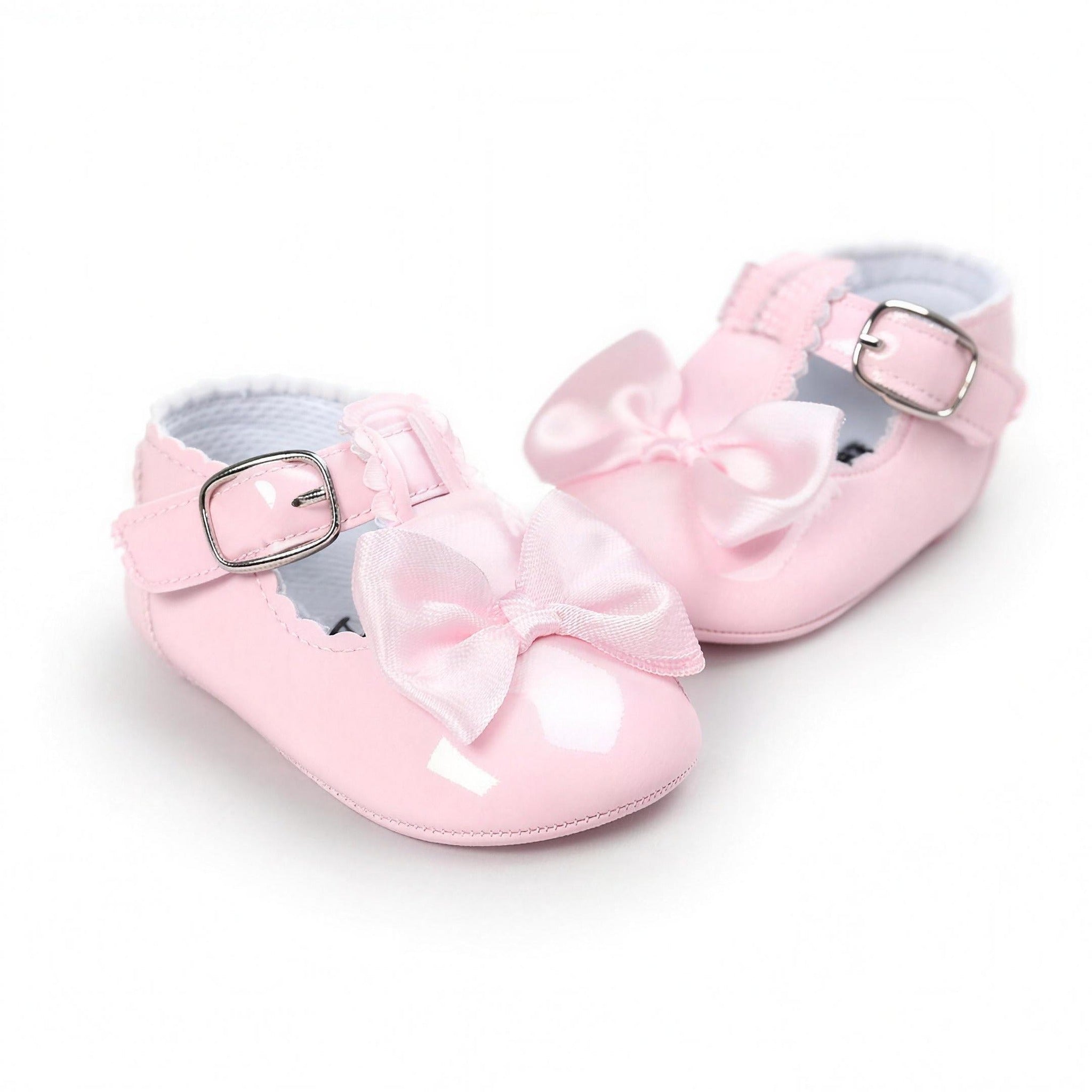 Bow Buckle Mary Jane - Pink, pair view