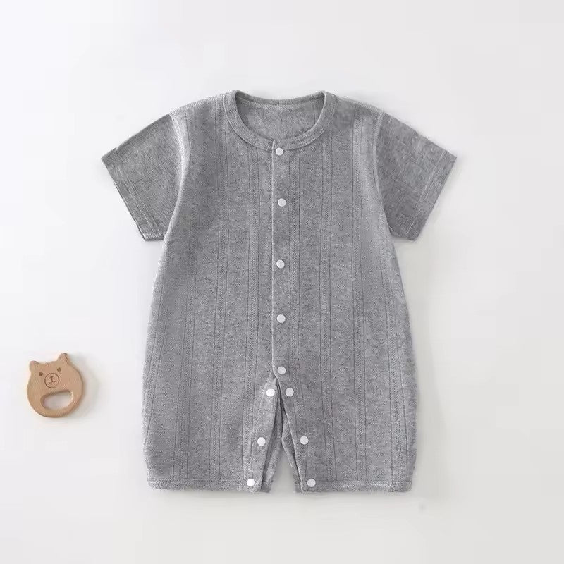 Breathable Mesh Romper - Grey