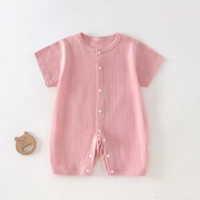 Breathable Mesh Romper - Pink