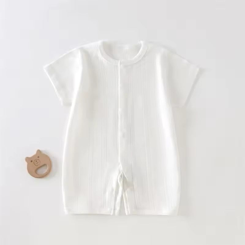 Breathable Mesh Romper - White