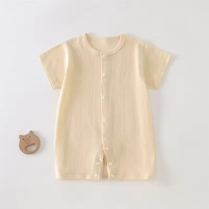 Breathable Mesh Romper - Yellow