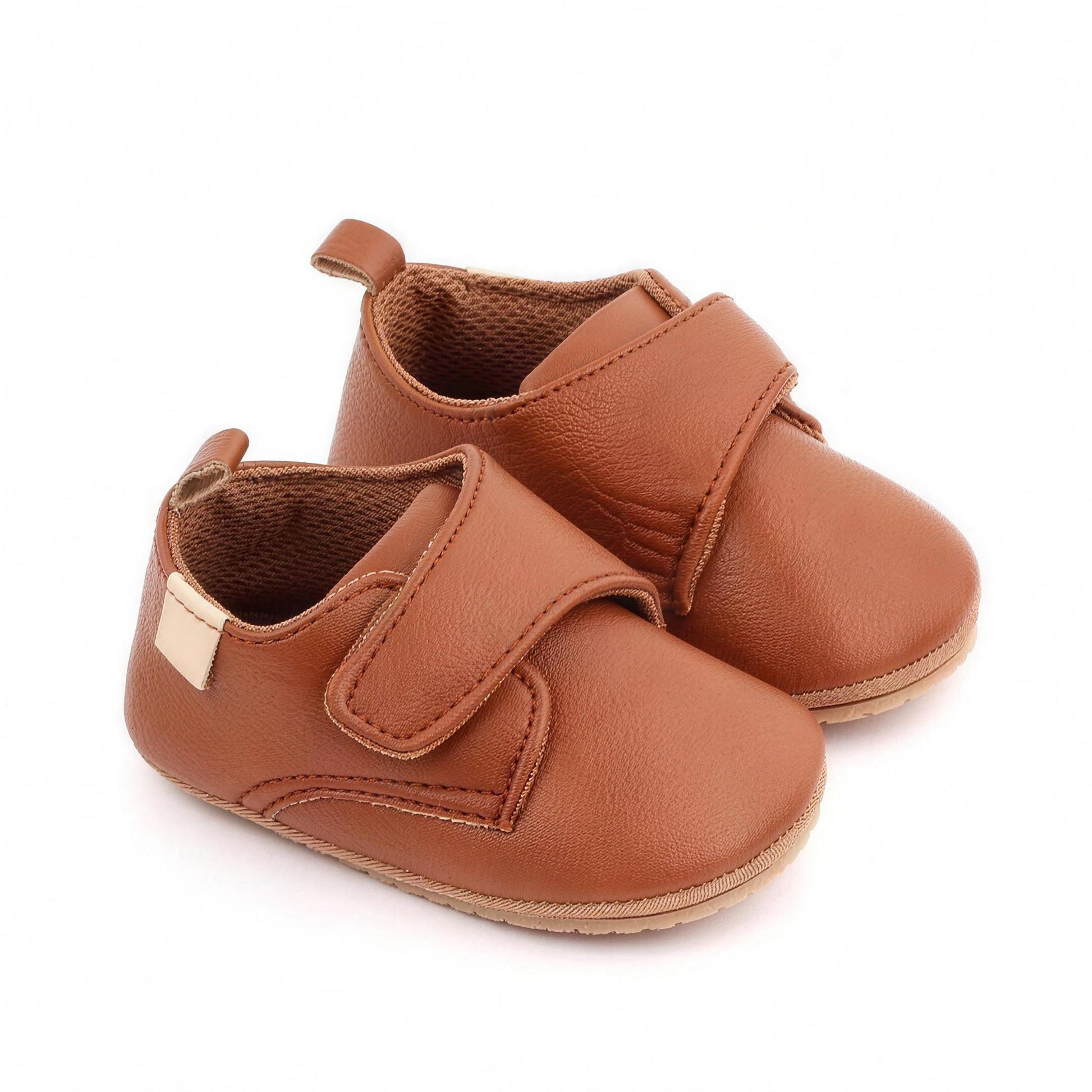 Classic Strap Moccasins - Brown - professional product photo on white background