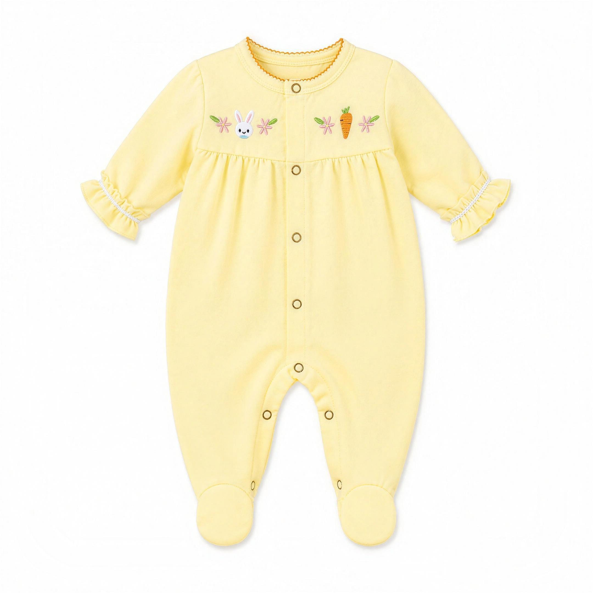 Bunny Carrot Footed Pajama - professional studio photo