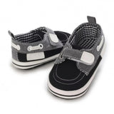 Charcoal Plaid Boat Shoe
