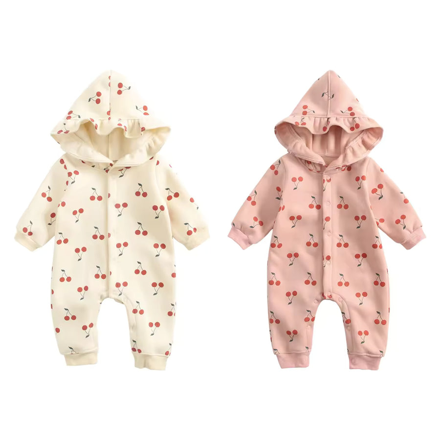 Cherry Hooded Jumpsuit