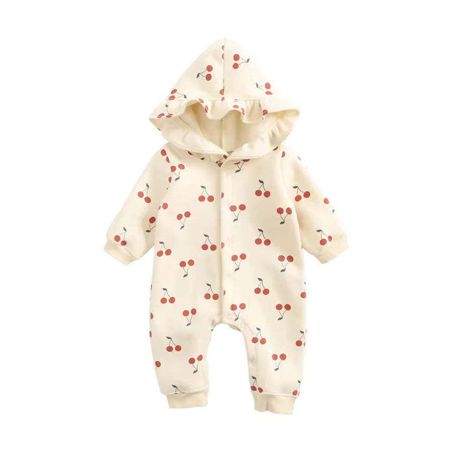 Cherry Hooded Jumpsuit