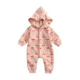 Cherry Hooded Jumpsuit