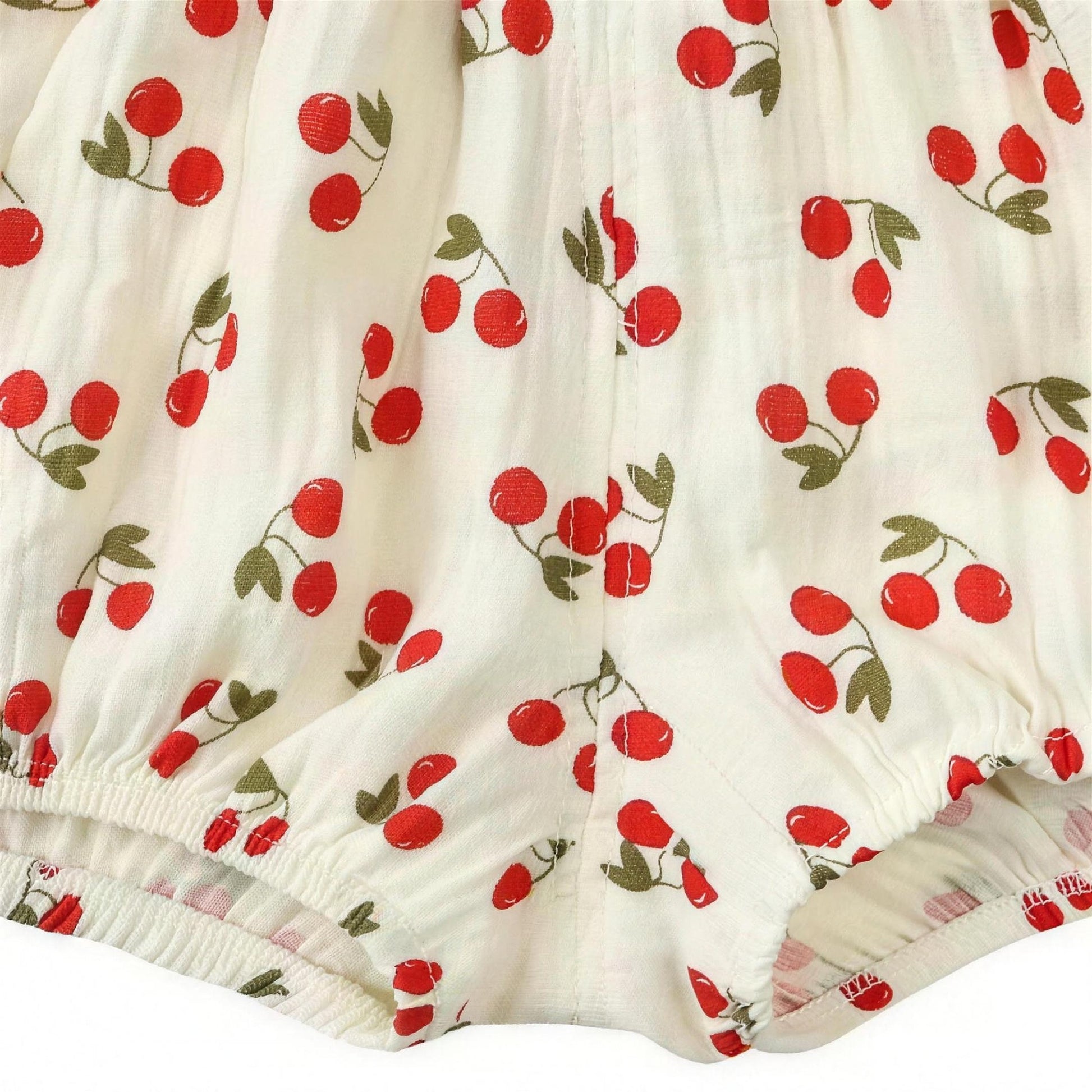 Cherry Bloomer Shorts - fabric detail
