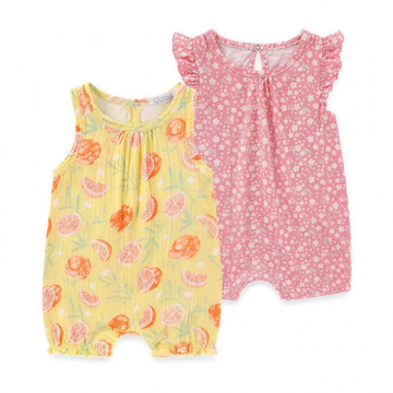 Citrus Floral Romper Set - professional studio photo