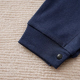 Navy Tuxedo Baby Romper