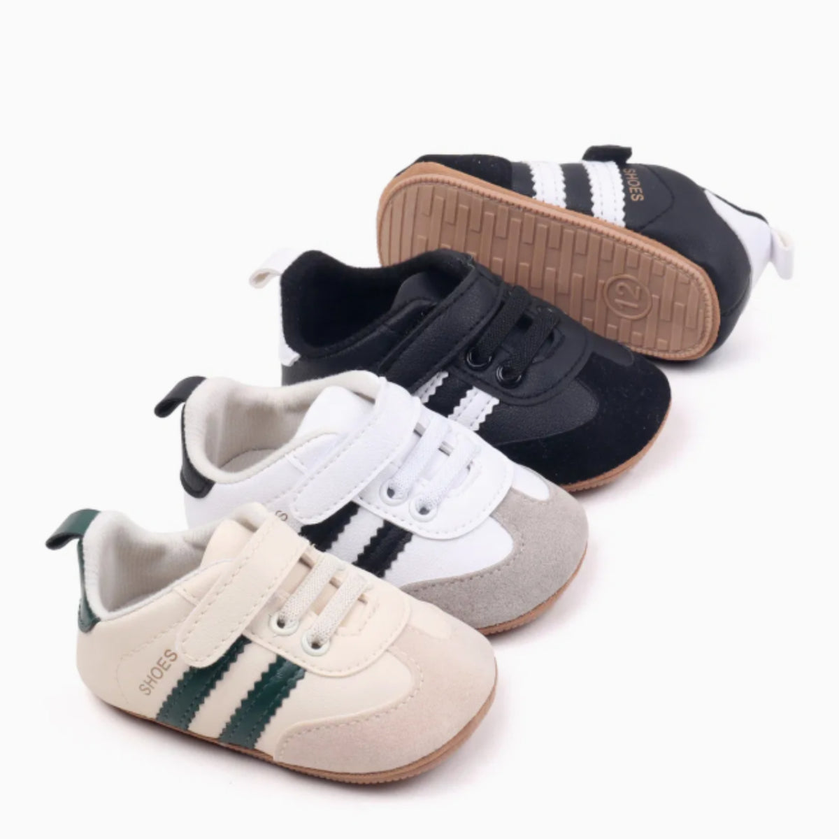 Classic Mini Baby Sneakers - baby and toddler clothing, professional product photo