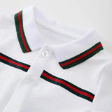 Classic Stripe Baby Polo Romper