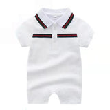 Classic Stripe Baby Polo Romper