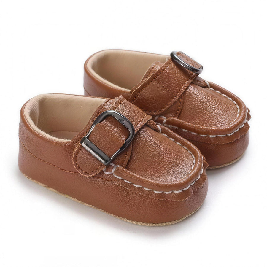 Cognac Buckle Loafer